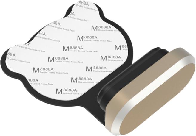 사인포스트 귀여운 곰 모양 C타입 먼지 방지 차단 충전단자 보호캡 2.2 x 1.1 x 0.4 cm, 로즈골드, 2개