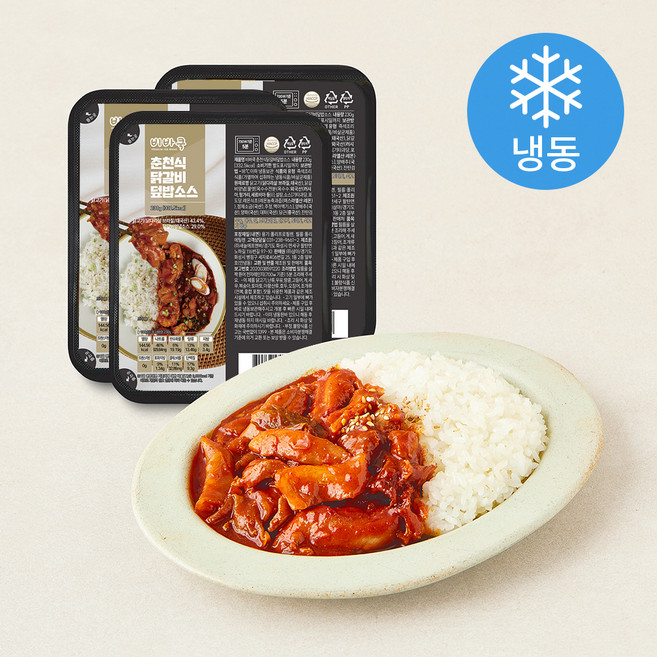 비바쿡 춘천닭갈비 덮밥소스 (냉동), 230g, 3개