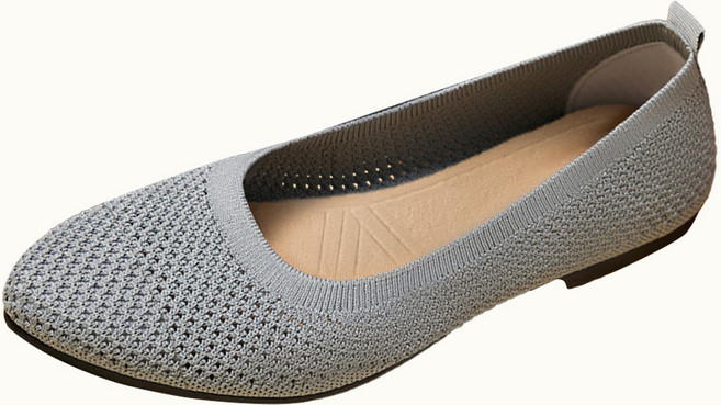 데이소이 여성용 뾰족 통기성 캐주얼 로퍼