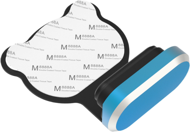 사인포스트 귀여운 곰 모양 C타입 먼지 방지 차단 충전단자 보호캡 2.2 x 1.1 x 0.4 cm, 블루, 2개