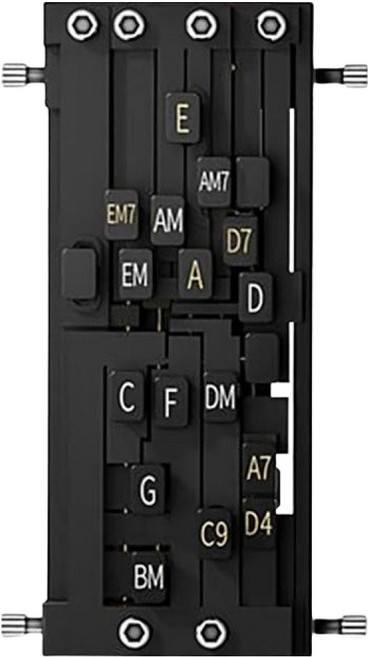 숨뮤직 기타코드 보조기 입문자 코드 체인 손가락 연습도구 B타입 블랙, 1개