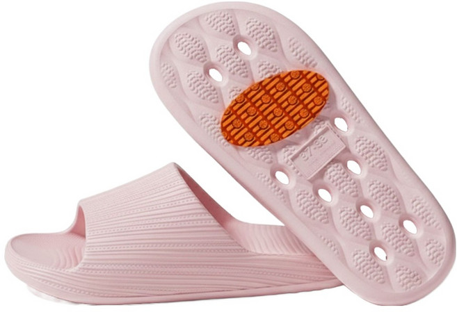 생활꾸밈 여성용 미끄럼방지 논슬립 패드 욕실화 실내화, 핑크, 1개