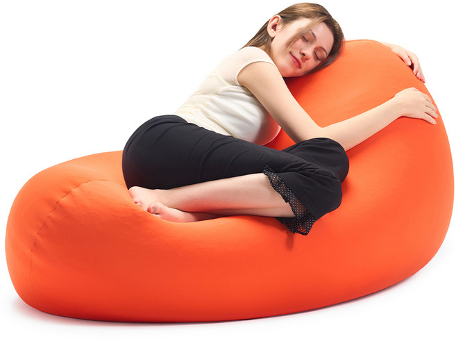 폴리몰리 1인용 스판 빈백 그랜드 LT201, 캐롯 오렌지