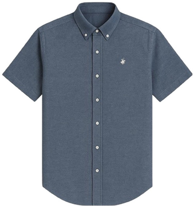 비버리힐스폴로클럽 남성용 헤리티지 버튼 다운 반팔 셔츠