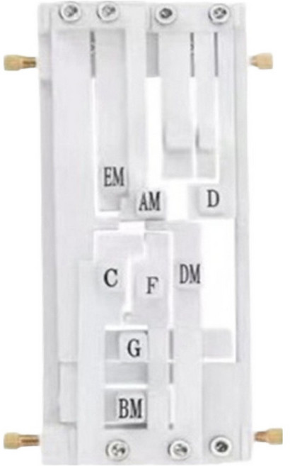 숨뮤직 기타코드 보조기 입문자 코드 체인 손가락 연습도구 C타입 화이트, 1개