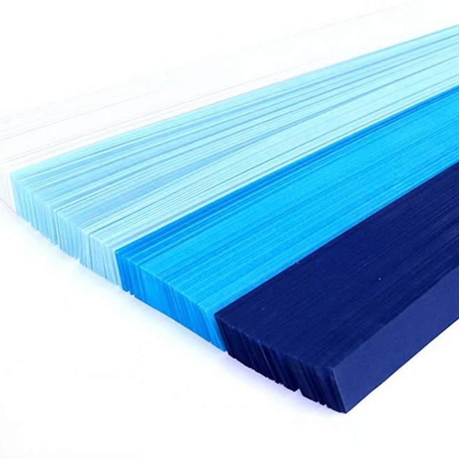 앞날창창 칼라 별접기 색종이 블루, 1620개, 4색