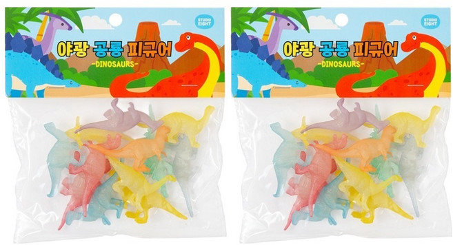 스튜디오8 야광 공룡 피규어 12종 세트, 2세트