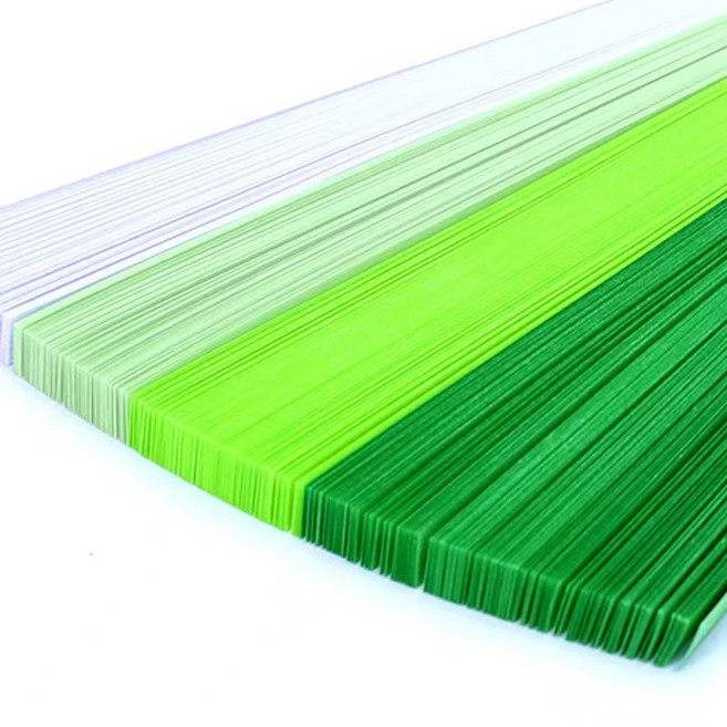 앞날창창 칼라 별접기 색종이 그린, 1620개, 4색