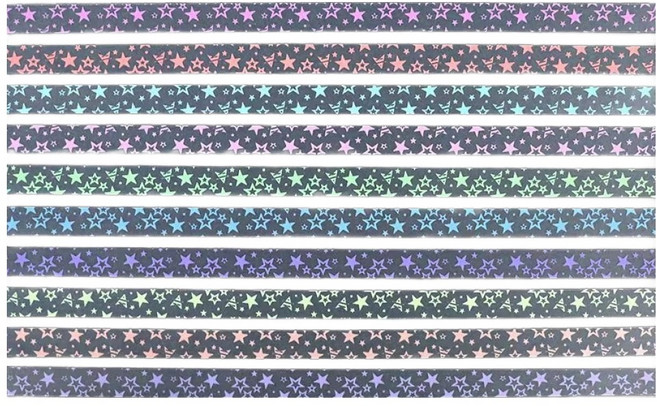 앞날창창 칼라 별접기 색종이 야광 러브 3종 x 210p 세트, 1세트, 7색