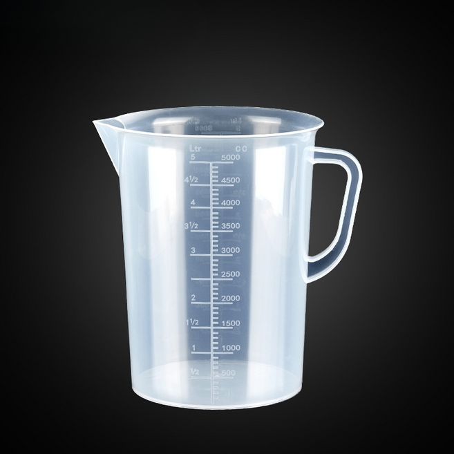 레몽크리프 PP 플라스틱 계량컵 비커, 1개, 5000ml