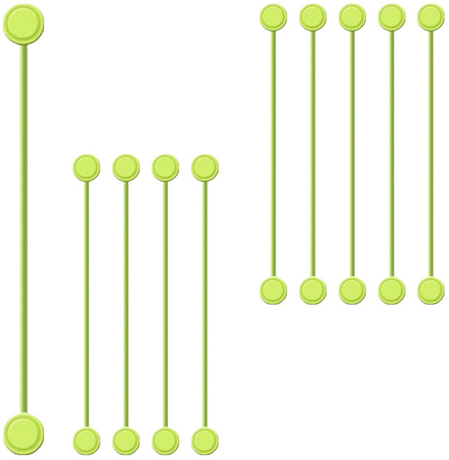 편한생활연구소 다되는 실리콘 자석 타이, 라임, 10개