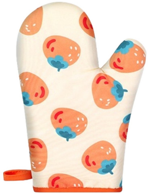 J&K 귀여운 실리콘 오븐 장갑 감 왼손, 1개