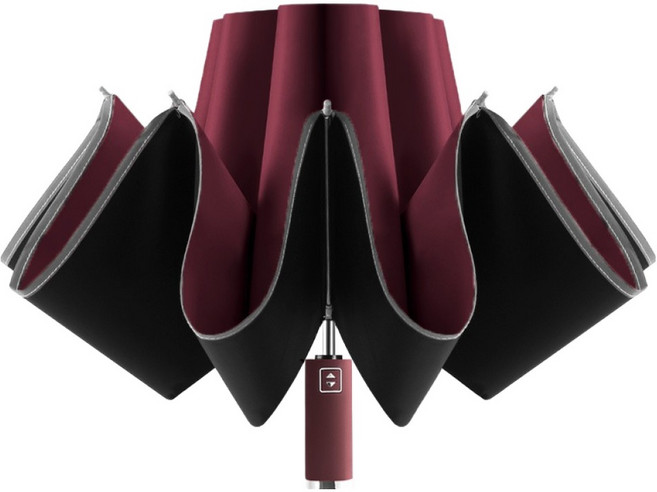 준성 심플 거꾸로 3단 자동 암막 양우산