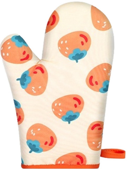 J&K 귀여운 실리콘 오븐 장갑 감 오른손, 1개