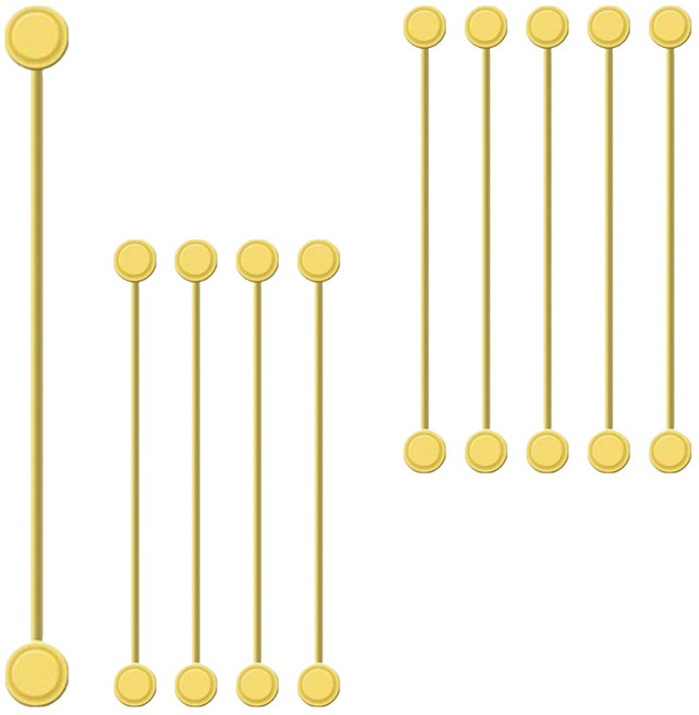 편한생활연구소 다되는 실리콘 자석 타이, 옐로우, 10개