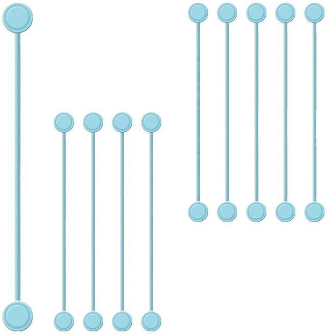편한생활연구소 다되는 실리콘 자석 타이, 스카이, 10개
