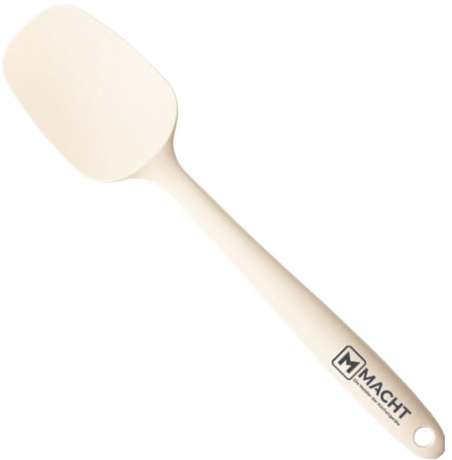 MACHT 프리미엄 실리콘 이유식 미니 요리스푼, 1개, 크림화이트