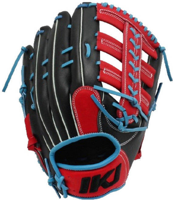 인코자바 IKJ 외야 글러브 우투용 GR BP-8(BK/RD)26, 블랙 + 레드, 1개