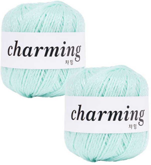 니트러브 챠밍 뜨개실, C13 민트, 2개