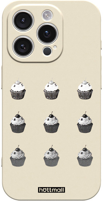 핫티몰 베이커리 그리드 베이지 휴대폰 케이스