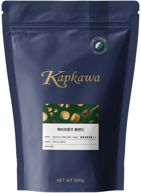 캅카와 헤비브론즈 블렌드 원두 커피, 500g, 1개, 핸드드립(중간)