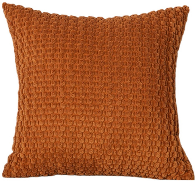 코다치프 버블 엠보 쿠션 베개커버 소파쿠션, 코랄오렌지(베개커버 + 베개솜)