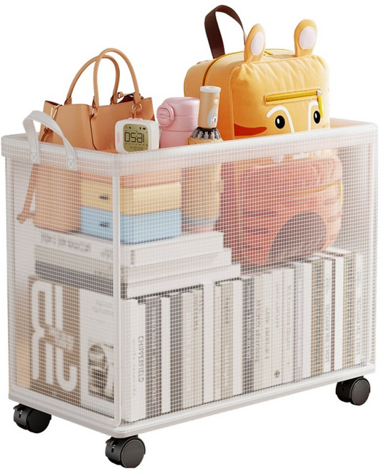 예은홈시스 반투명 이동식 수납함, 혼합색상, 1개