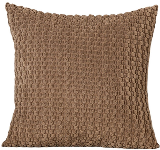 코다치프 버블 엠보 쿠션 베개커버 소파쿠션, 코코아브라운(베개커버 + 베개솜)