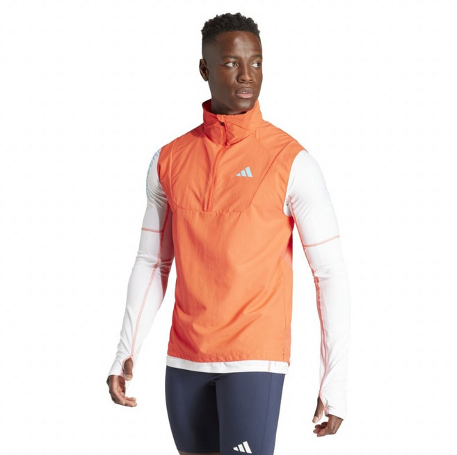 아디다스 남성용 아디제로 하프집 러닝 베스트 IL1463