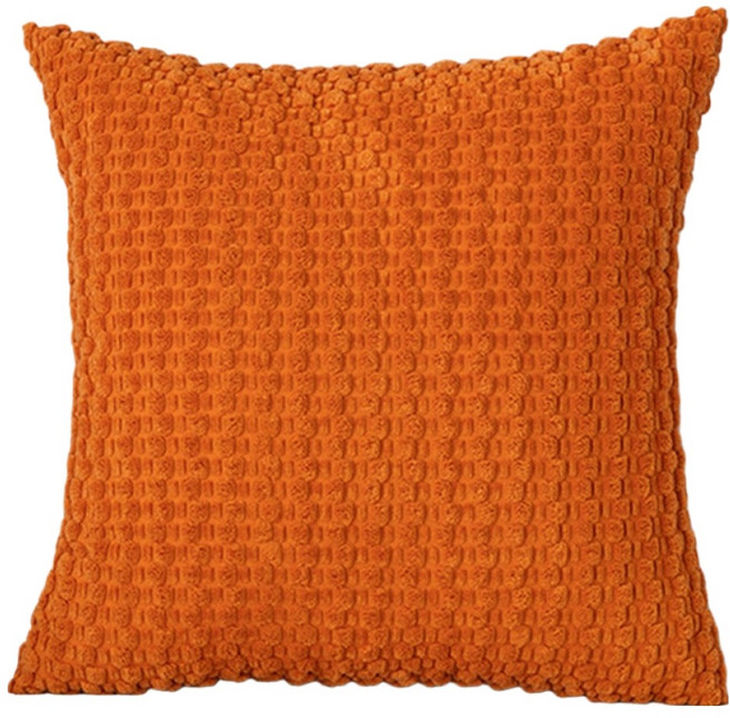 코다치프 버블 엠보 쿠션 베개커버 소파쿠션, 오렌지레드(베개커버 + 베개솜)
