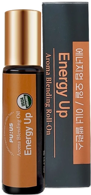퓨어스 에너지 업 아로마 롤온 에센셜 오일, 1개, 10ml, 에너지 마사지오일 - 쿠팡