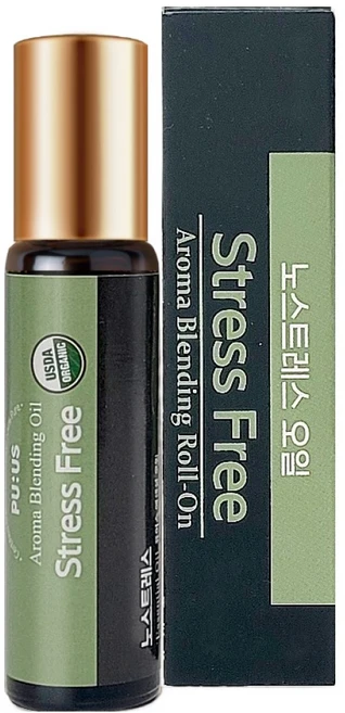 퓨어스 노스트레스 아로마 롤온 에센셜 오일, 1개, 10ml, 노스트레스 마사지오일 - 쿠팡