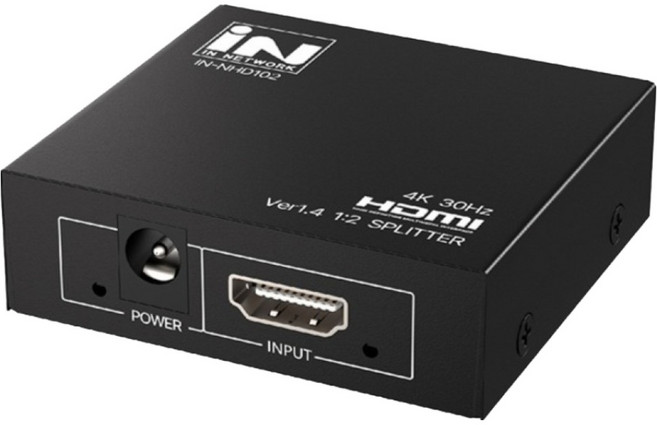 인네트워크 4K 지원 HDMI 화면복제 1:2 영상 분배기 IN-NHD102, 1개