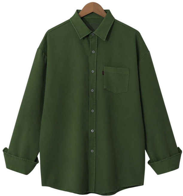 엠엔씨 남성용 데일리 피그먼트 오버핏 셔츠 MDLS256DS