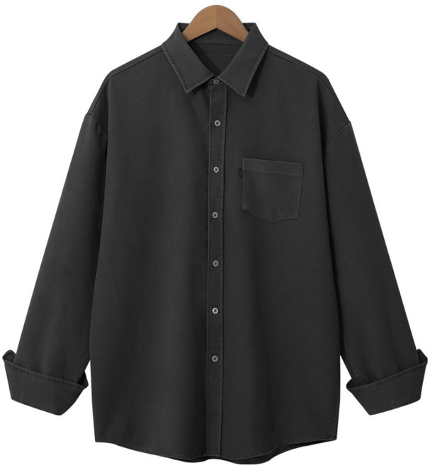 엠엔씨 남성용 데일리 피그먼트 오버핏 셔츠 MDLS256DS