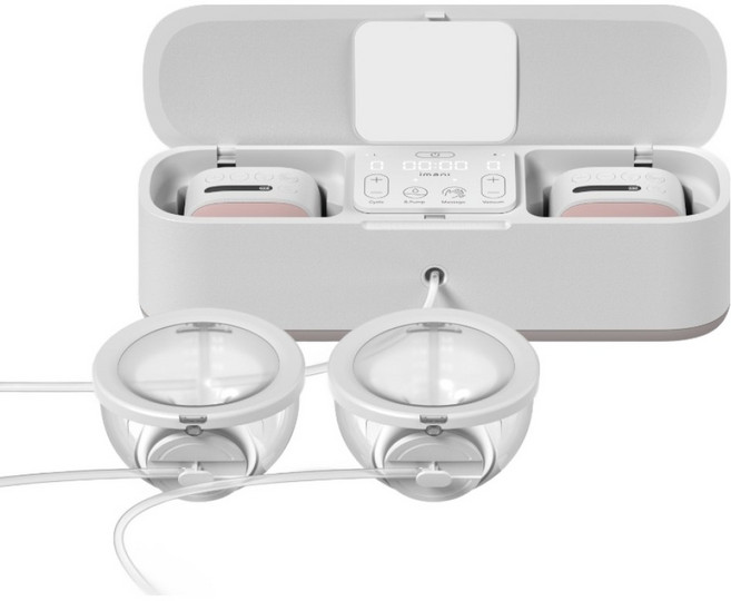아이마니 i2 Plus Pro 모유착유기 2p + iBox 풀패키지 세트, 화이트, 1세트