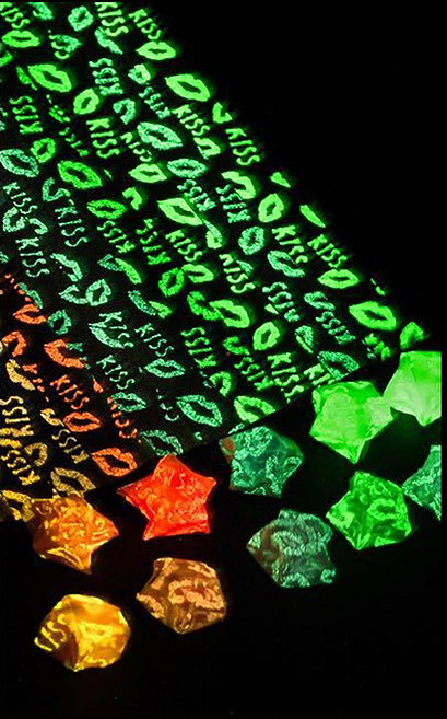 앞날창창 칼라 별접기 색종이 야광 입술 210p 세트, 3세트, 9색