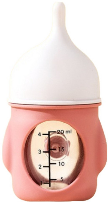 리치독스 반려동물 베베펫 밀크 젖병 20ml, 1개, 핑크