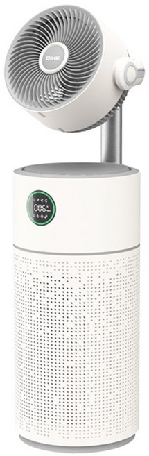 DIKE 360度空氣循環二合一抗敏清淨機 HCF630WT, 白色 + 灰色
