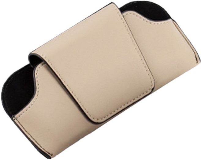 리버폭스 썬바이저 썬글라스 가죽케이스 BY-1555, 베이지, 1개