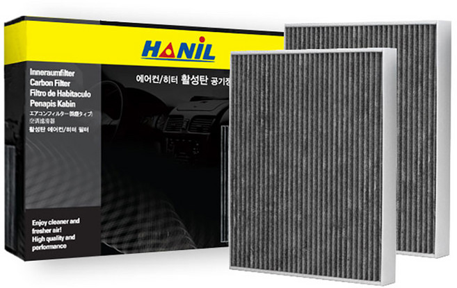 한일 활성탄 자동차 에어컨 필터, 2개, c186