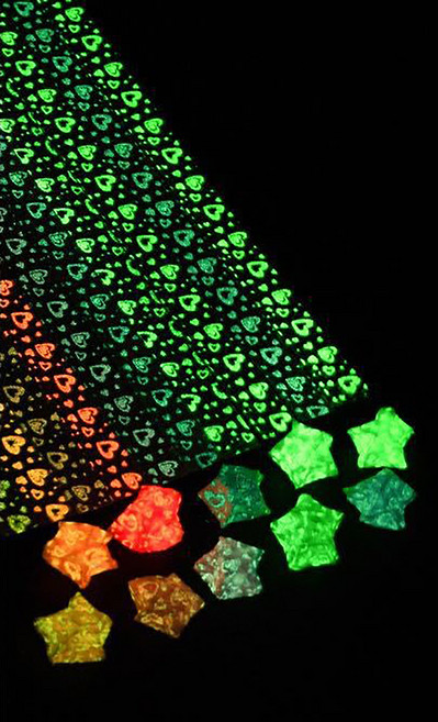 앞날창창 칼라 별접기 색종이 야광 하트 210p 세트, 3세트, 10색