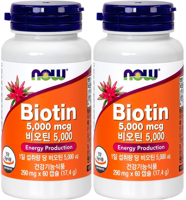 나우푸드 비오틴 17.4g, 60정, 2개