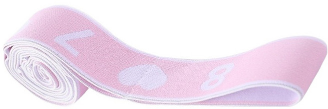 소소하우스 스트레칭 근력강화 필라테스 요가 밴드, 핑크, 1개