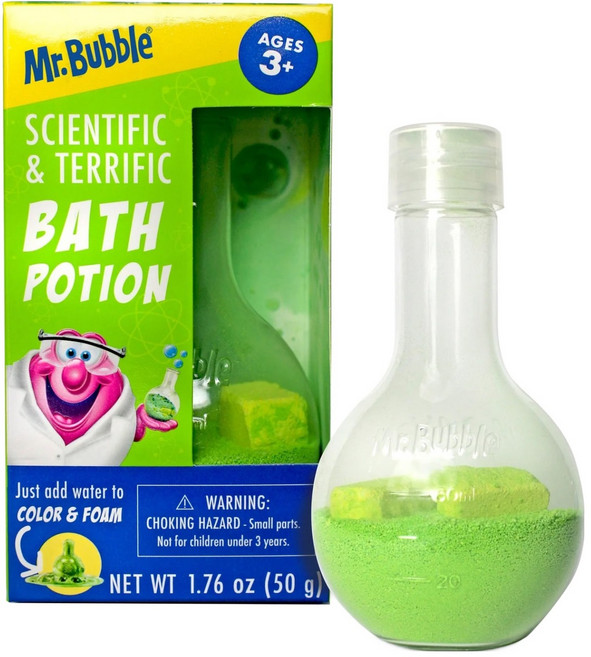 미스터버블 욕실 안의 작은 실험실 목욕놀이 바스 포션 입욕제 그린, 50g, 1개