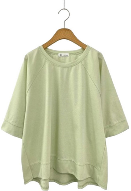 시크블랙 케삼소 나그랑 언발 오버핏 반팔 맨투맨 cpt17591k62