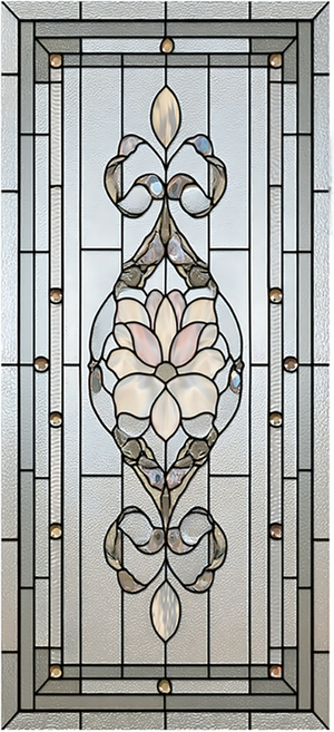 던전스트디오 빈티지 스테인드글라스 클래식 엔틱 무점착 사생활 보호 창문 시트지, 4