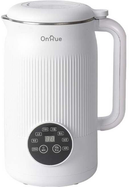 온휴 두유메이커 다양한모드 SUS304 보온유지 원터치 10엽칼날 이유식제조기 1.2L, OHA-DU12W