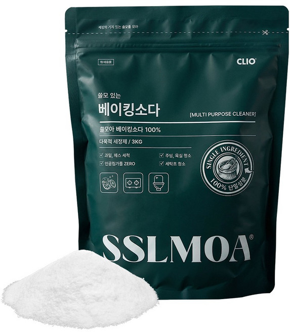 크리오 쓸모아 베이킹소다 100%, 3kg, 1개