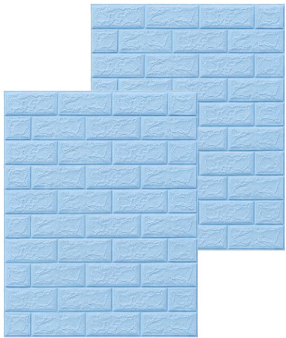엑스터 입체 폼 3D 벽돌 타일 스티커 2p, Type 9